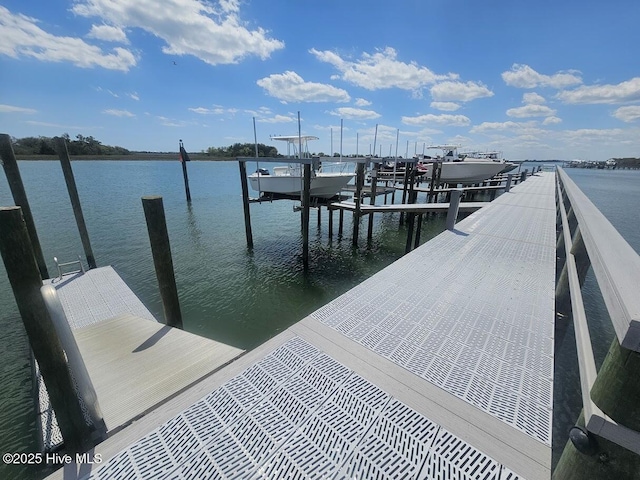 732 Avila Ave, Hampstead, NC 28443 - dock area with boat lift and a water view