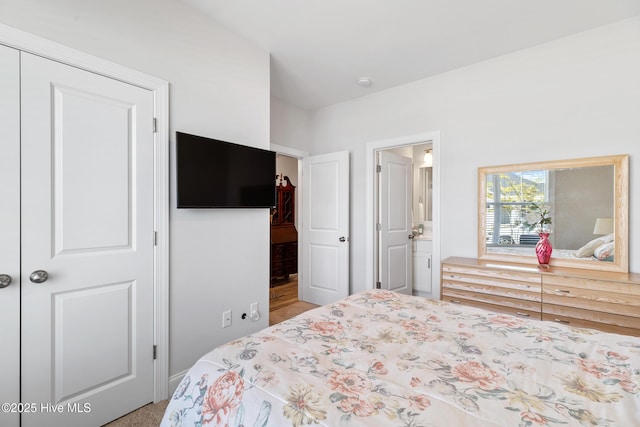 bedroom featuring ensuite bathroom