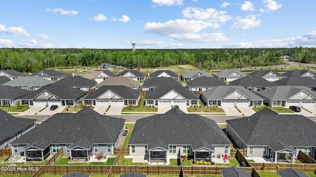 drone / aerial view featuring a residential view