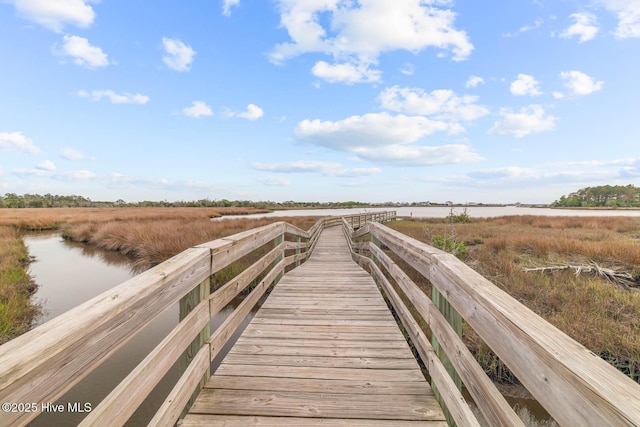 view of dock