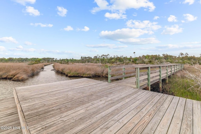 view of dock