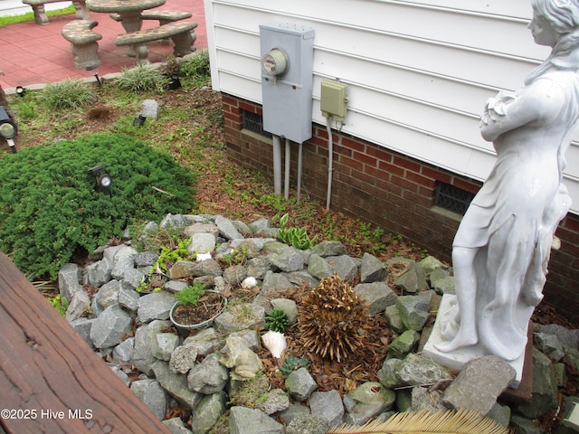 3550 Grainger Station Rd, Grifton, NC 28530 - exterior view of crawl space and electric meter