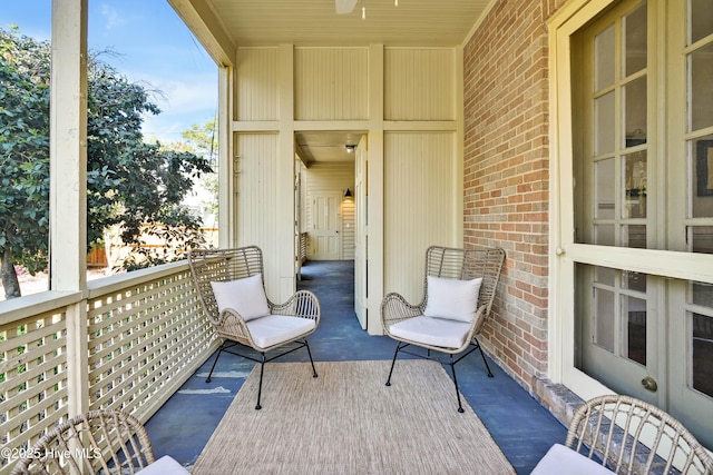 view of balcony
