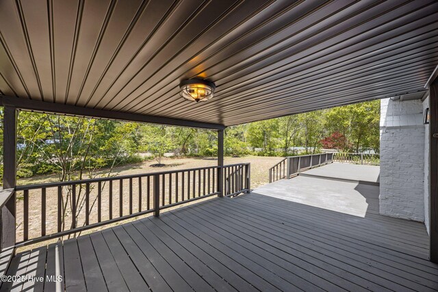 301 Pine Crest Rd, Trent Woods, NC 28562 - deck with view of scattered trees