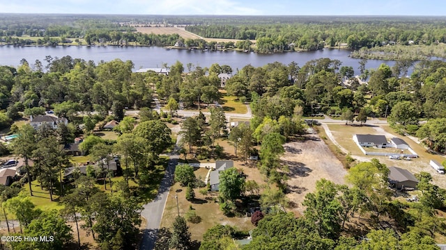 301 Pine Crest Rd, Trent Woods, NC 28562 - aerial view of a large body of water and a heavily wooded area