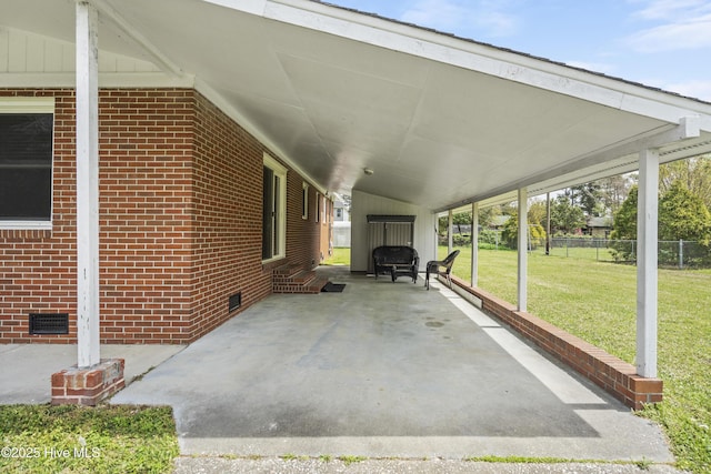 117 Brookfield Dr, Wilmington, NC 28405 - view of patio / terrace with a carport