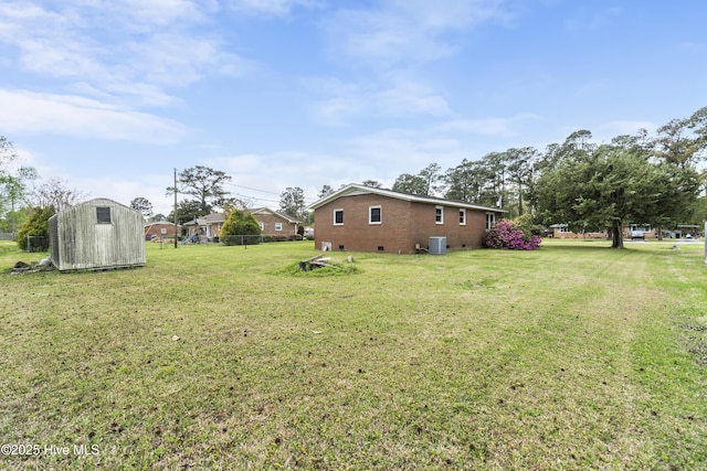 117 Brookfield Dr, Wilmington, NC 28405 - view of grassy yard with central AC