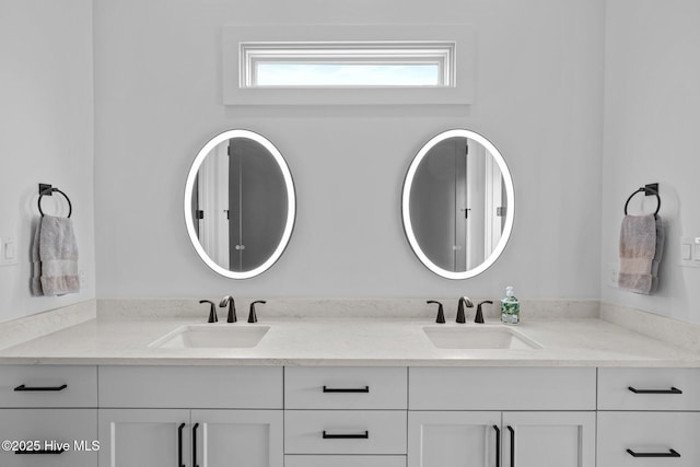 546 S Brightleaf Dr, Minnesott Beach, NC 28510 - full bath with double vanity and a sink