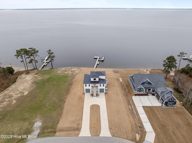 546 S Brightleaf Dr, Minnesott Beach, NC 28510 - bird's eye view featuring a water view