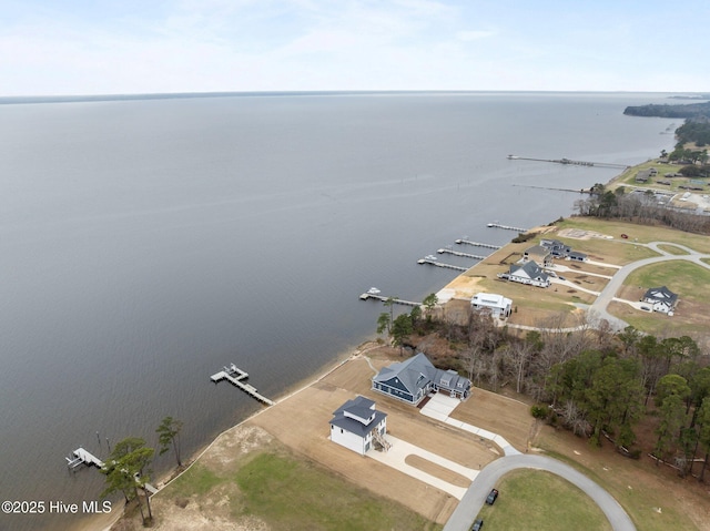 546 S Brightleaf Dr, Minnesott Beach, NC 28510 - birds eye view of property featuring a water view