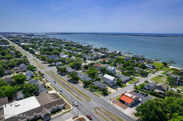 2109 Arendell St, Morehead City, NC 28557 - aerial perspective of suburban area with a nearby body of water