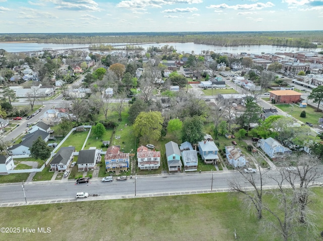 223 E Martin Luther King Jr Dr, Washington, NC 27889 - birds eye view of property featuring a water view and a residential view