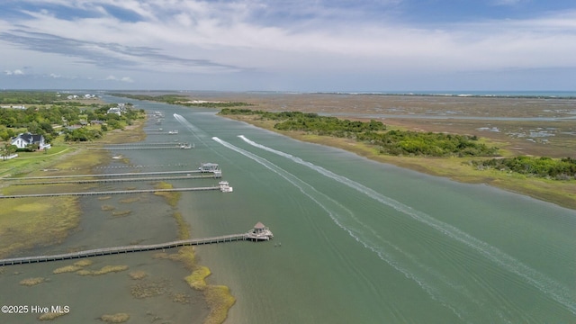 130 Harbour Dr, Hubert, NC 28539 - aerial view of a large body of water