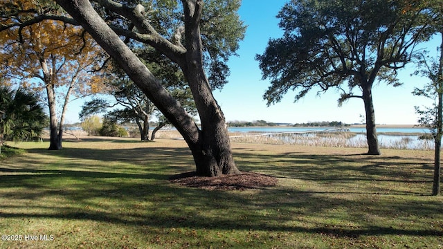 130 Harbour Dr, Hubert, NC 28539 - view of green lawn featuring a water view