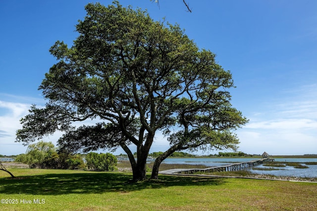 130 Harbour Dr, Hubert, NC 28539 - view of green lawn with a water view