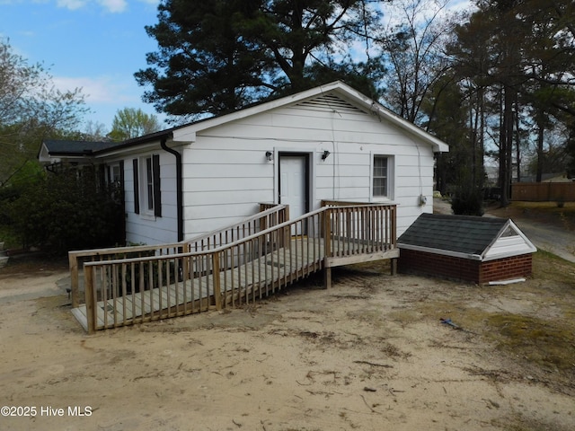 17261 Harvell Ln, Laurinburg, NC 28352 - view of rear view of house