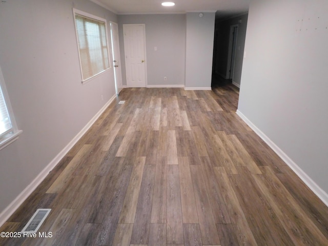 17261 Harvell Ln, Laurinburg, NC 28352 - unfurnished room featuring wood finished floors and baseboards