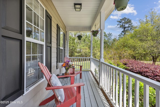 balcony with a porch