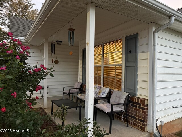 view of patio / terrace featuring covered porch
