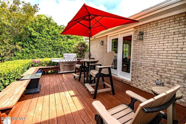 511 Pine Valley Dr, Morehead City, NC 28557 - wooden deck featuring outdoor dining space
