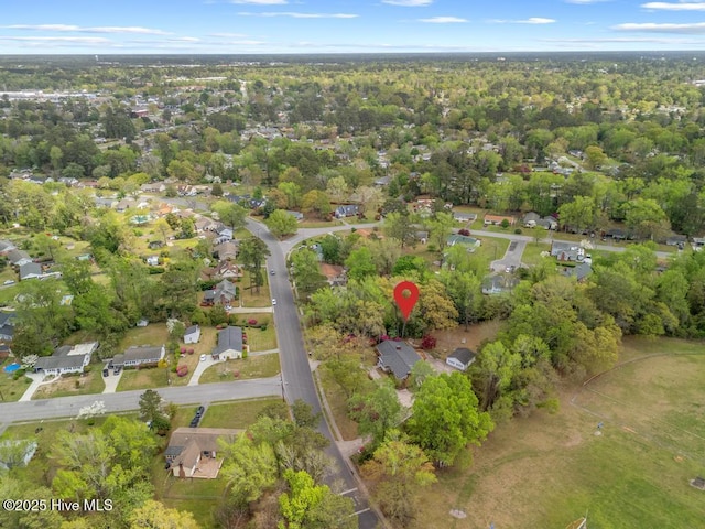 drone / aerial view featuring a residential view