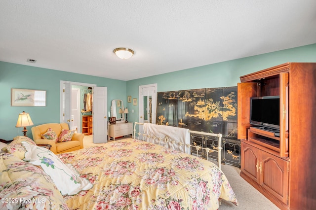 bedroom with carpet floors