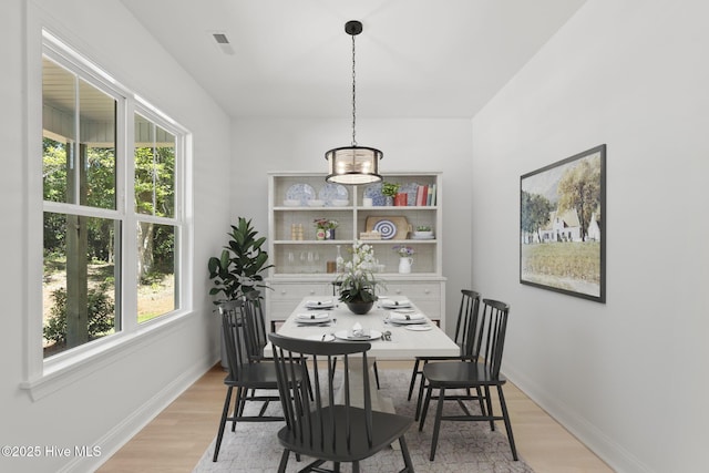 341 Mccabe Rd, Morehead City, NC 28557 - dining room featuring baseboards, light wood-type flooring, and plenty of natural light