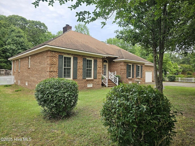 117 Creekview Rd, New Bern, NC 28562 - view of front of property featuring brick siding, a garage, and concrete driveway
