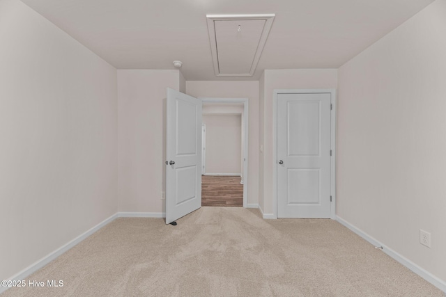 409 King Creek Dr, Havelock, NC 28532 - unfurnished bedroom with carpet and attic access