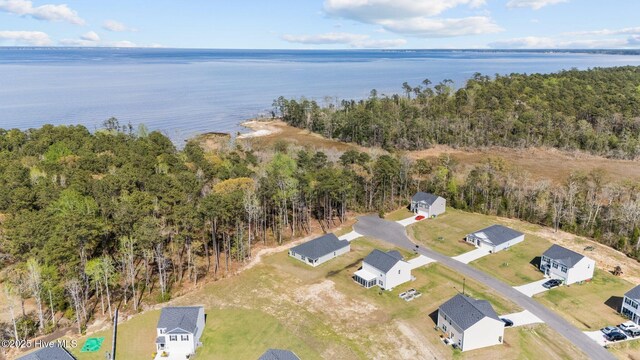 409 King Creek Dr, Havelock, NC 28532 - aerial overview of property's location with a large body of water