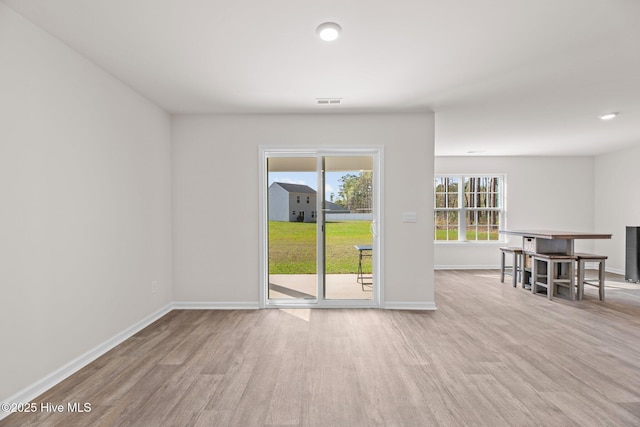 409 King Creek Dr, Havelock, NC 28532 - spare room with wood finished floors and recessed lighting