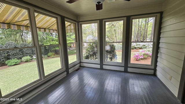 112 Reynard Path, Clinton, NC 28328 - unfurnished sunroom featuring ceiling fan and a healthy amount of sunlight