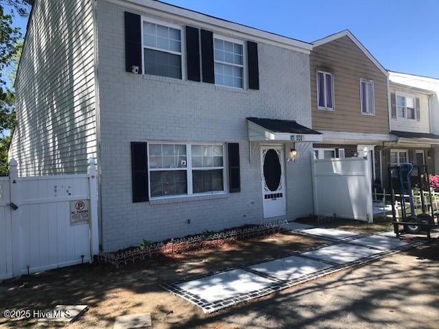 view of front of property with brick siding