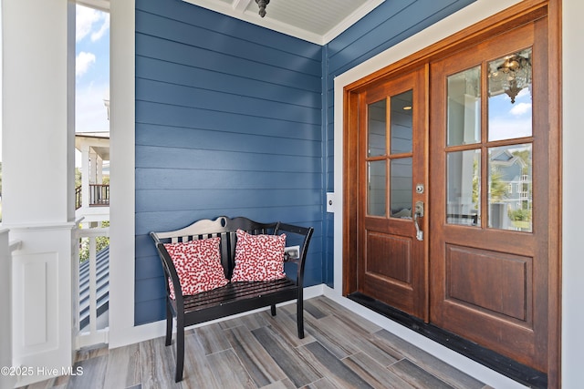 2821 Harborside Way, Southport, NC 28461 - doorway to property with french doors