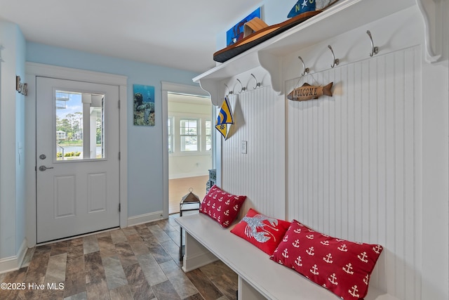 2821 Harborside Way, Southport, NC 28461 - mudroom featuring stone finish floors and baseboards