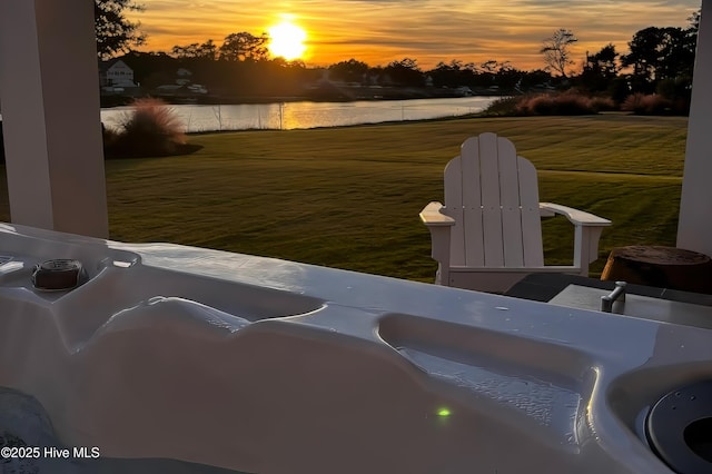 2821 Harborside Way, Southport, NC 28461 - view of yard with a water view