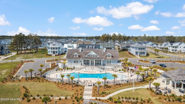 580 Jackline Dr, Hampstead, NC 28443 - community pool featuring a residential view, a patio area, and fence