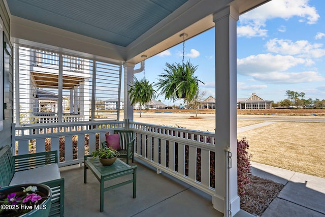 view of patio / terrace with a porch