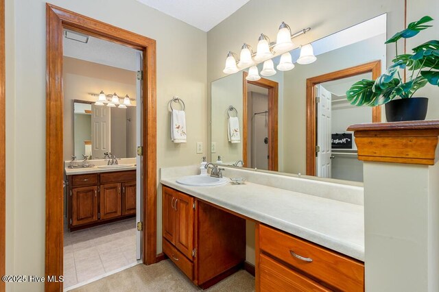 138 Stonebridge Trl, Havelock, NC 28532 - bathroom with tile patterned flooring and vanity