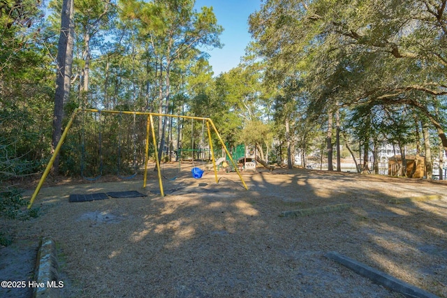 view of jungle gym