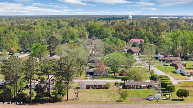 921 Greenfield Heights Blvd, Havelock, NC 28532 - aerial perspective of suburban area with a heavily wooded area