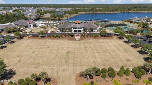 8549 Oak Abbey Trl NE, Leland, NC 28451 - birds eye view of property featuring a water view