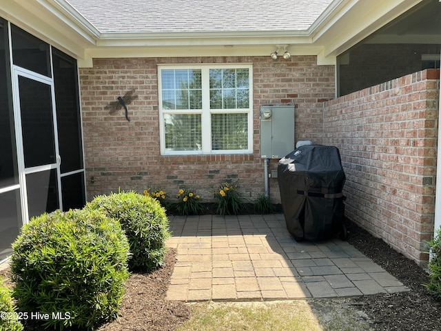 view of patio / terrace featuring grilling area