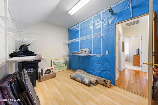 storage room with visible vents