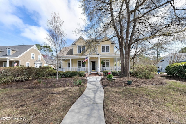 view of front of house with a porch