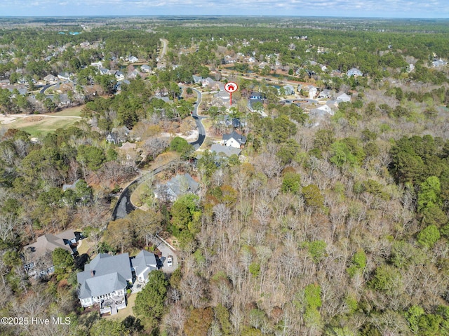 bird's eye view with a residential view