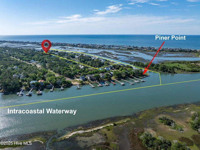 107 SW 25th St, Oak Island, NC 28465 - aerial view of a nearby body of water
