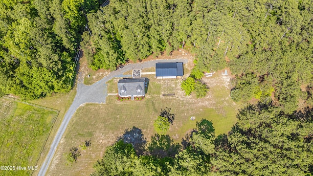 4915 Beulah Hill Church Rd, West End, NC 27376 - aerial view of property and surrounding area with a forest