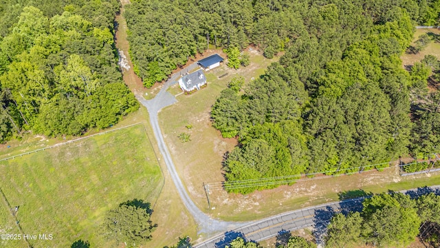 4915 Beulah Hill Church Rd, West End, NC 27376 - bird's eye view of a heavily wooded area