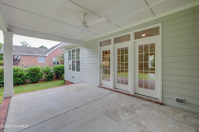 226 Bayfield Dr, Wilmington, NC 28411 - view of patio with a ceiling fan